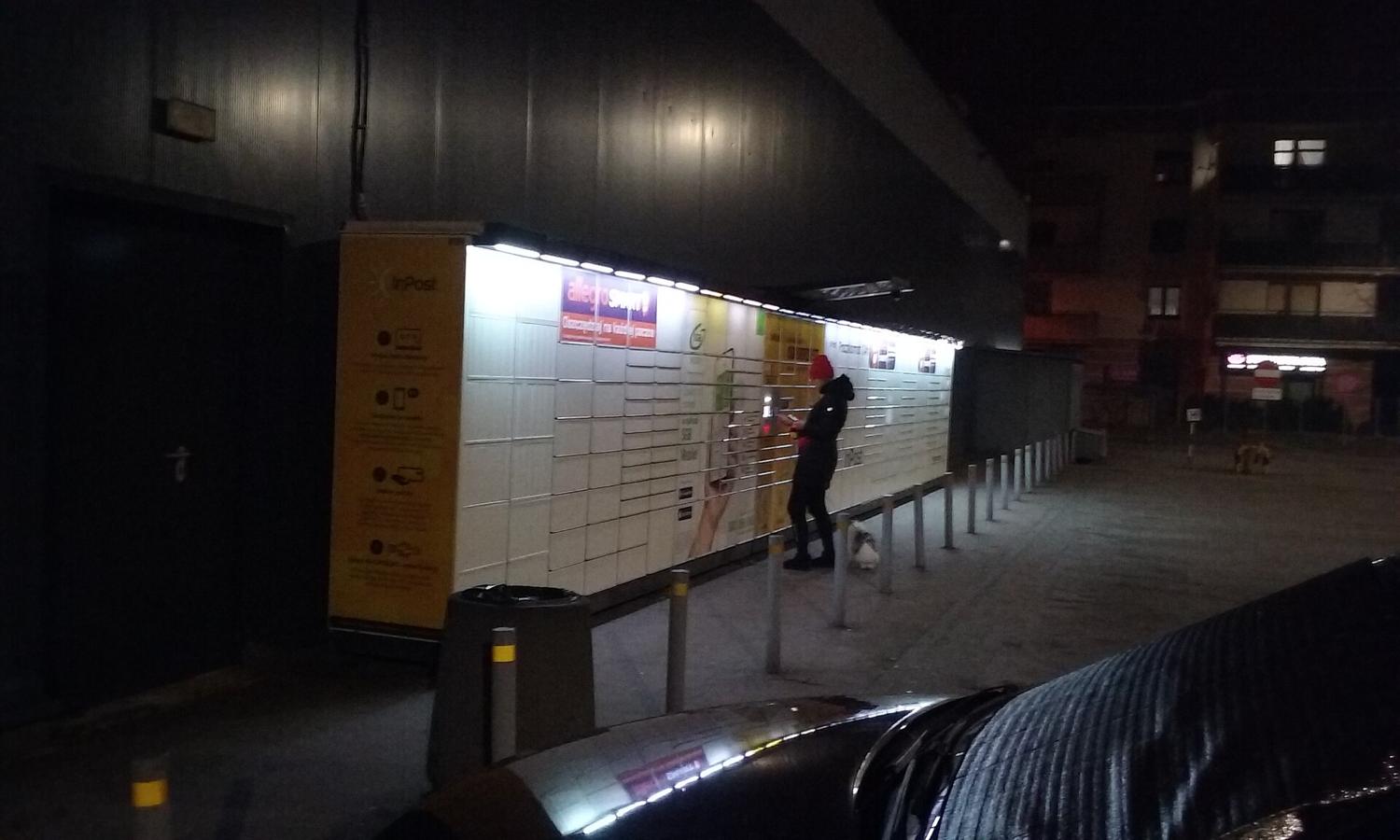 An InPost parcel locker in Poland
