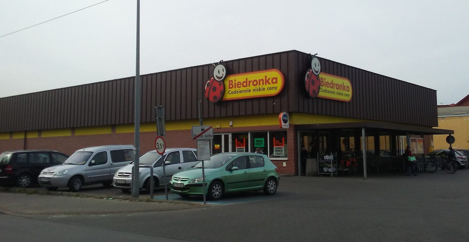 A Biedronka discount store in Tomaszów Mazowiecki