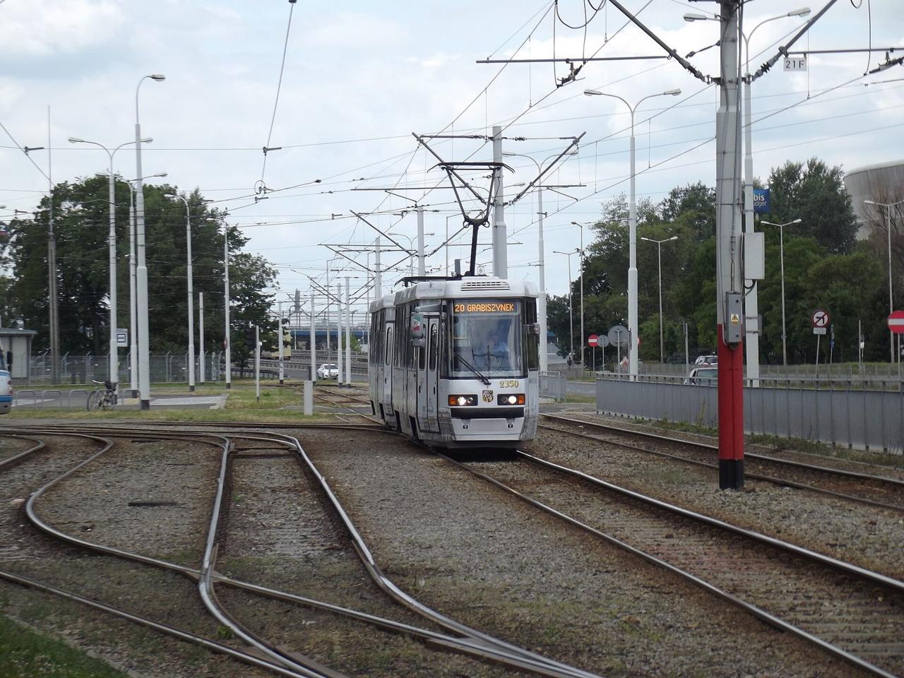 A tram in Wrocław